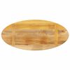 vidaXL Table Top 80x40x3.8 cm Oval Solid Wood Mango
