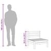 vidaXL Garden Sofa 3-Seater Impregnated Wood Pine
