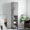 vidaXL Highboard Concrete Grey 34.5x34x180 cm Engineered Wood