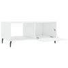 vidaXL Coffee Table High Gloss White 90x50x40 cm Engineered Wood
