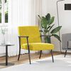 vidaXL Armchair Yellow 59 x 75 x 78 cm Velvet