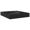 vidaXL Storage Bed Frame with Drawer Black Oak 200 cm Engineered Wood