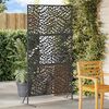 vidaXL Privacy Screen Black 100 x 50 x 180 cm Steel