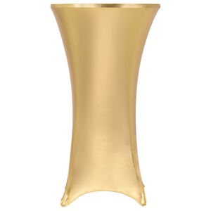 vidaXL Table Cover | Set of 2 | Gold | 90% polyester, 10% elastane