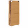 vidaXL Highboard Old Wood 69.5 x 34 x 180 cm Engineered Wood