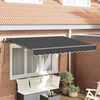 vidaXL Retractable Awning Manual Anthracite 300 x 200 cm Fabric