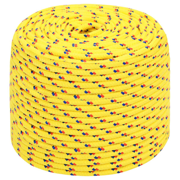 vidaXL Boat Rope Yellow 8 mm 25 m Polypropylene