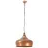 vidaXL Industrial Hanging Lamp Copper Iron & Solid Wood 45 cm E27