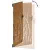 vidaXL Garden Gate 85x175 cm Corten Steel Grass Design