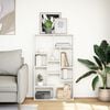 vidaXL Bookcase White 72x20x120.5 cm Engineered Wood