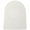vidaXL Soft-close Toilet Seat with Quick-release Design White Square
