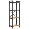 vidaXL Bookshelf 40 x 30 x 119 cm Engineered Wood Sonoma Oak