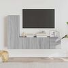 vidaXL 3 Piece TV Cabinet Set Grey Sonoma Engineered Wood