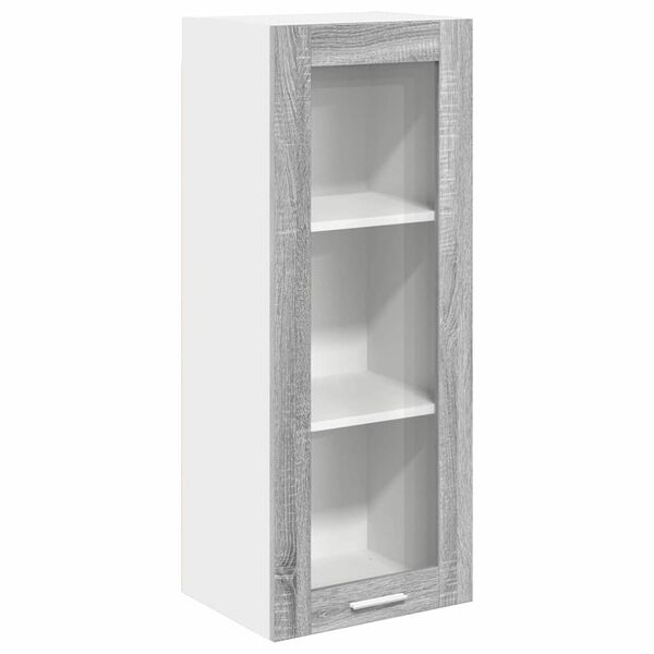 vidaXL Hanging Cabinet Grey Sonoma 40 x 31 x 100 cm Engineered Wood