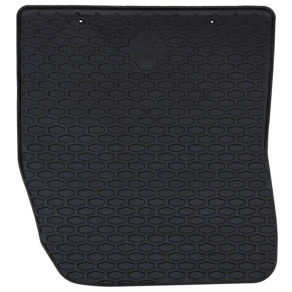 vidaXL Car Mat 4 pcs Black Rubber