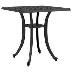 vidaXL Garden Table | Black | Cast Aluminium | Medium | Durable | Garden Table