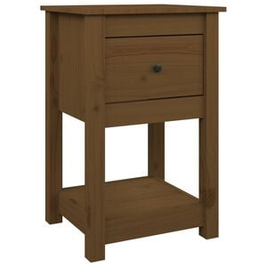 vidaXL Bedside Cabinet Honey Brown 40x35x61,5 cm Solid Wood Pine