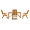 vidaXL Garden Dining Set 5 pcs Brown Solid Acacia Wood