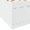 vidaXL Daybed with Drawers without Mattress White 90x200 cm