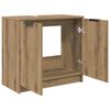 vidaXL Bathroom Cabinet with Storage Artisan Oak 64.5 x 33.5 x 59 cm