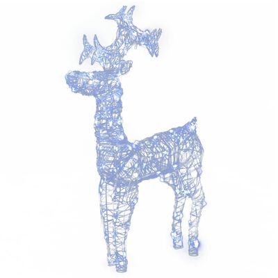 vidaXL Reindeer Christmas Decorations 2 pcs 60x16x100 cm Acrylic
