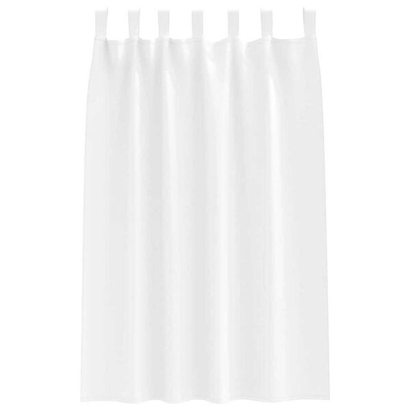 vidaXL Blackout Curtains with Rings 2 pcs Pure White 175 x 140 cm