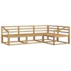 vidaXL Outdoor Sofa Set 4 pcs White 245.5 x 166.5 x 73 cm