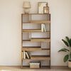 vidaXL Bookcase Artisian Oak 100x33x187.5 cm Engineered Wood