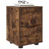 vidaXL Bedside Tables with Drawer 2 pcs Smoked Oak 30.5 x 30 x 43 cm