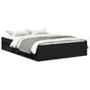 vidaXL Bed Frame without Mattress Black 160x200 cm