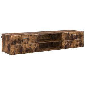 vidaXL Wooden Cabinet 150 x 39 x 30 cm Smoked Oak Engineered Wood