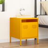 vidaXL Bedside Cabinet&nbsp;Mustard Yellow 35x39x43.5 cm Steel