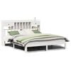 vidaXL Bookcase Bed without Mattress White 180x200cm Solid Wood Pine