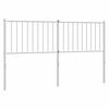 vidaXL Metal Replace Headboard White 160 cm