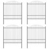 vidaXL Garden Fence WOERDEN 4 pcs 170 x 215 cm Powder-Coated Steel