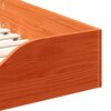 vidaXL Bed Frame Wax Brown 90 x 210 cm Solid Pine Wood