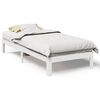 vidaXL Bed Frame without Mattress White 90x200 cm Solid Wood Pine