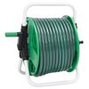 vidaXL Free Standing Green Hose Reel with Hose Fitting Set 0.5" 50 m PVC