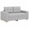 vidaXL Sofa Cloud Grey 160 x 77 x 82 cm Fabric