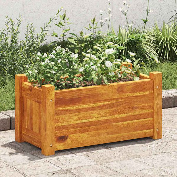 vidaXL Garden Raised Bed Acacia Wood 50x25x25 cm