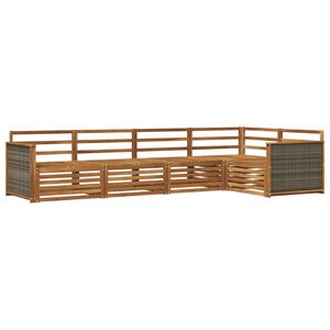 vidaXL Outdoor Sofa Set 5 pcs Natural Solid Acacia Wood