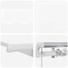 vidaXL Retractable Awning White 350 x 200 cm Fabric