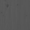 vidaXL Wall Headboard Grey 140x3x90 cm Solid Wood Pine