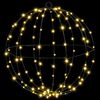 vidaXL Ball with 192 LEDs 2 pcs Warm white 43.5 cm Metal