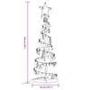 vidaXL LED Christmas Tree with Baubles 100 LEDs Warm White 150 cm