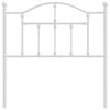 vidaXL Metal Replace Headboard White 90 cm