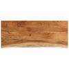 vidaXL Table Top 110x40x3.8 cm Rectangular Solid Wood Acacia Live Edge