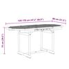 vidaXL 5 Piece Garden Dining Set Solid Wood Acacia and Textilene