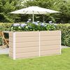 vidaXL Planter Ivory 160 x 40 x 75 cm Steel