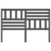 vidaXL Bed Headboard Grey 156x4x100 cm Solid Wood Pine